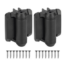 2pcs Self Closing Gate Hinges with Safety Cap,Pool Gate Hinges with Alignment Legs Adjustable Fence Hinges