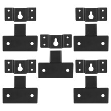 15Pièces Support Mural Pour Enceintes Noir - Fixation Stable