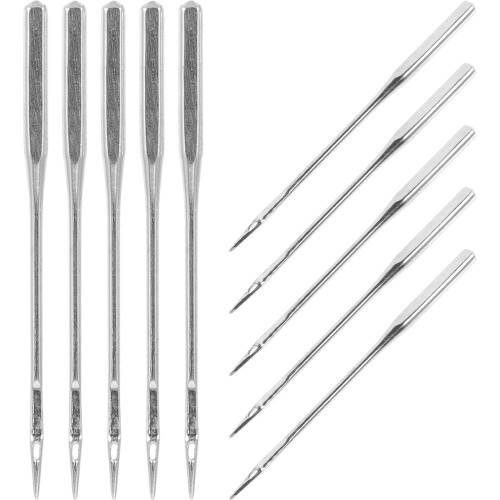 10Pièces Aiguilles Robustes Argentées Pour Machine À