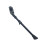 2Pièces Béquilles Arrière Pliantes Noires Aluminium Durable 1