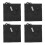 4Pièces Coussin Chauffant USB Pour Animaux Noir Étanche 5
