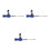 3Ensembles Kit Hydraulique Bleu Alliage Compatible Auto 7