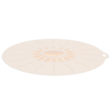 2Pièces Couvercle Silicone Beige Anti-Débordement Multi-Usage