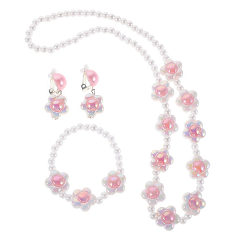 5Ensembles Bijoux Déco Rose Collier Bracelet Boucles Assortis 2