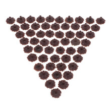 350Pièces Supports En Plastique Marron Pour Arbres Miniatures
