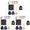 3Sets Bestücktes Stickmaterial Baumwolle-Leinen Für DIY-Taschen 4
