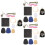 3Sets Bestücktes Stickmaterial Baumwolle-Leinen Für DIY-Taschen 8