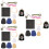 3Sets Bestücktes Stickmaterial Baumwolle-Leinen Für DIY-Taschen 9