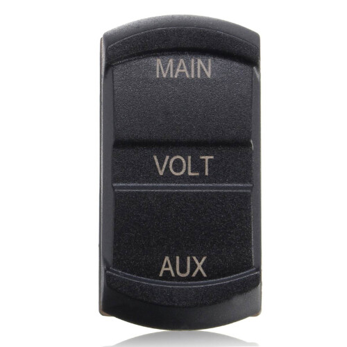 3Pièces Voltmètre 12-24V Auto Noir Double Batterie
