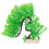 2Pièces Décor Arbre Aquarium Vert Plantes Artificielles 1