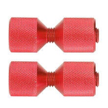 Flange Double Hole Pins Set 2pcs Aluminium 1‑1/8in Red for 0.5-14in Flanges