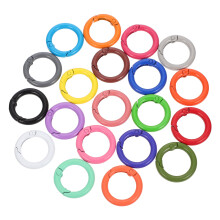 96Pièces Boucles Ressort Rondes Multicolores Faciles À Ouvrir Pour Sac