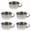 5Stk Männer Bubbling Rasier Schale Stabil Silber Mit 7
