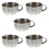 5Stk Männer Bubbling Rasier Schale Stabil Silber Mit 9