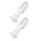 8Pcs Universal White Plastic Blind Brackets No Drill Mount for Louvers 1