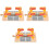 3Pcs Multi Colored Wooden Train Track Railing Barrier Model Playsets 5