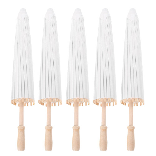 5Pièces Parasols En Bambou Pour DIY