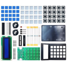 Kit per Progetto di Saldatura Calcolatrice da Tavolo con Display LCD1602 A 7 Bit Kit per Elettronica DIY per Hobbisti Kit per Saldatura Calcolatrice