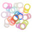 16Pièces Anneaux Tétine Silicone Multi , Adaptateurs 9