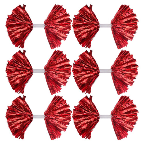 8Pièces Accessoires Cheer Pompons Pet Pour Danse Compétitions 2