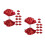 8Pièces Accessoires Cheer Pompons Pet Pour Danse Compétitions 4