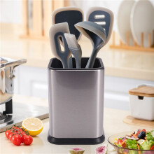 Kitchen Utensil Holder, Utensil Holder for Countertop Cooking Utensil Holder Deep and Stable Organizer for Easy to Clean