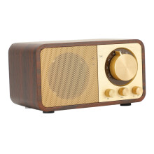 Retro Wood Bluetooth Speaker 1800mAh Mini Portable