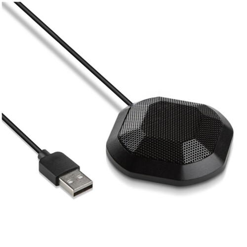 USB Conference Microphone 360 Omnidirectional Condenser Computer PC Mic with Touch Mute Plug & for PC Laptop 1