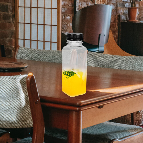8Pcs 300ml Smoothie Bottles - Plastic Caps, Empty for Protein Shake, Tea, Water 2