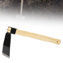 Small Wooden Handle Gardening Hoe for Weeding Planting and Soil Cultivation