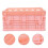 Boîte de rangement en plastique rose avec couvercle pliable (1 pièce) 3