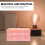 Boîte de rangement en plastique rose avec couvercle pliable (1 pièce) 4