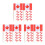 450Pièces Piques Drapeaux Canada Papier Bois Pour Gâteaux Fromages 6