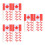 450Pièces Piques Drapeaux Canada Papier Bois Pour Gâteaux Fromages 7