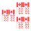 450Pièces Piques Drapeaux Canada Papier Bois Pour Gâteaux Fromages 9
