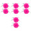 8Pièces Pompons En Fourrure Synthétique Pour DIY 5