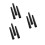 9Pièces Bâtons Relais Aluminium Noir Durable Pour Courses De Sprint 4