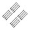 16Pièces Tube Flexible Acier Aluminium Résistant 8