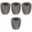 4Pièces Moules Graphite Durables Pour Fonte Lingots Métaux 5