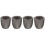 4Pièces Moules Graphite Durables Pour Fonte Lingots Métaux 6