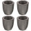 4Pièces Moules Graphite Durables Pour Fonte Lingots Métaux 7