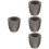 4Pièces Moules Graphite Durables Pour Fonte Lingots Métaux 8