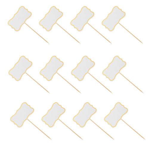 200Pièces Drapeaux Fromage En Papier, Pour Anniversaire Mariage 2