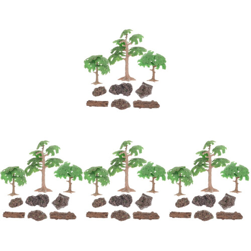 4Sets Mini Resin Ornament Für Garten DIY 2