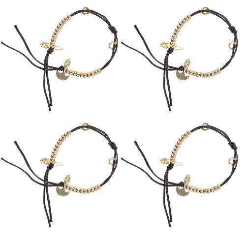 6Pièces Compteur De Perles Tasbih En Laiton Pour 2