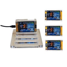 4X 888KH/S NMMiner NerdMiner+4 Slots Stand Upgraded Bitcoin Crypto Solo Miner 2.8 Inch Display Miner for Home