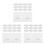 150Pièces Cartes De Placement Mariage Style Feuillage Élégant 8