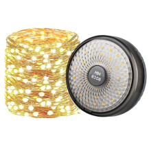 Luzes de Corda LED Lanterna de Acampamento USB Recarregável 2 em 1 Luz Externa Portátil com 8 Modos de Iluminação Luz de Acampamento A