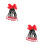 2Pièces Extensions Tressées Rouge Enfants Costume 4