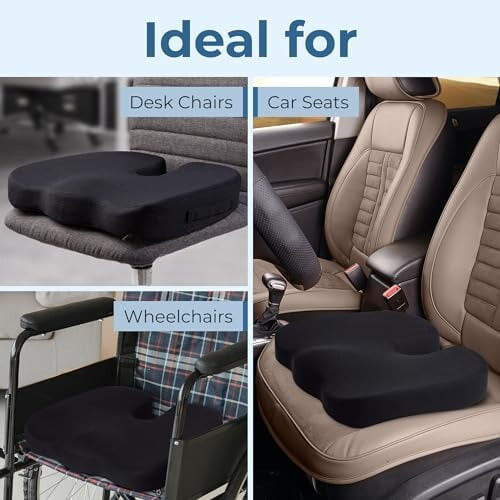 Memory Foam Sædehynde til Halebensaflastning Blå 2